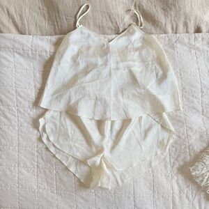 NWT Abercrombie Sleepwear Set | Cream | XS